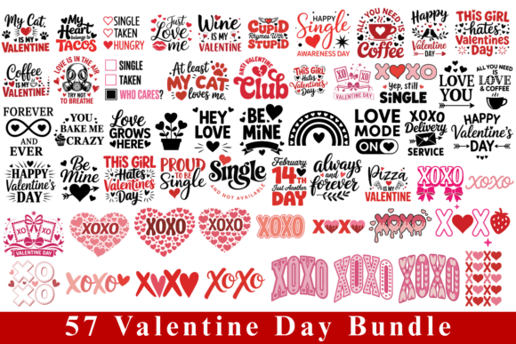 Download 57 Valentines Day Svg Bundle - Valentines day Collection