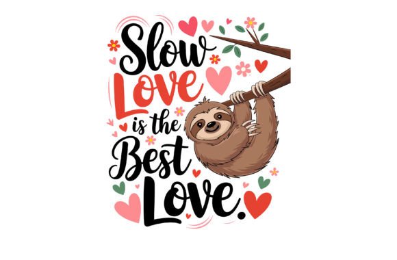 Download Sloth Valentine Graphic for Sloth Lovers - Graphic Collection